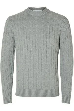 SELECTED Strickpullover - SLHRYAN Zopfstrickpullover - Trendiger Crew Neck - Verkäufer: Schneider Fashion Store