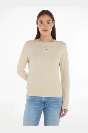 Tommy Hilfiger Sweatshirt TJW REG LINEAR CREW EXT in Großen Größen mit Logoschriftzug