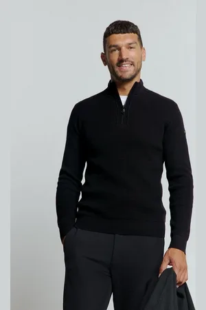 No Excess Strickpullover - Pullover - Troyer - Stehkragen - Half Zipper Solid Jacquard - Verkäufer: Schneider Fashion Store