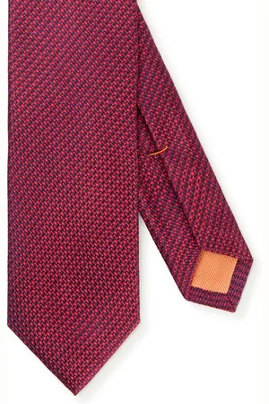 Carlo Monti Krawatte aus reiner Seide, Minimal-Muster, 6,5 cm breit