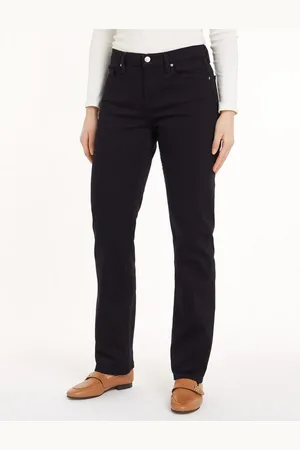 Tommy Hilfiger Straight-Jeans CLASSIC STRAIGHT RW STAY BLACK mit Tommy Hilfger Logo-Badge