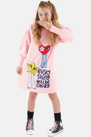 Denokids Shirtkleid Fancy mit Herz- und Stern-Motiv