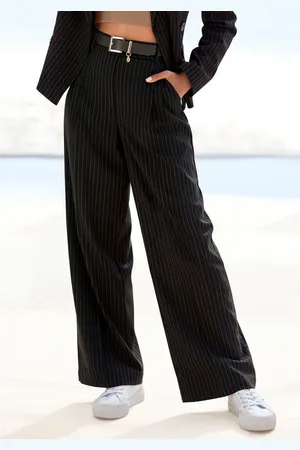 Lascana Palazzohose im Business-Look, elegante Anzughose mit Nadelstreifen