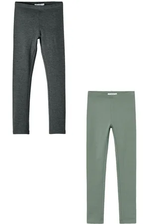 NAME IT Leggings 2er-Set Regular Fit weich bequem Basic (3-tlg) NKFDAVINA SOLID SWE LEGGING BRU N NOOS - Verkäufer: ARIZONAS