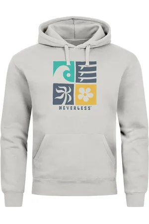 Neverless Hoodie Hoodie Herren Print Surfing Rückenaufdruck Icons Maritim - Verkäufer: Akowi