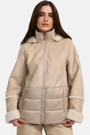 Manisa Kurzjacke mit Teddyfell-Kapuze