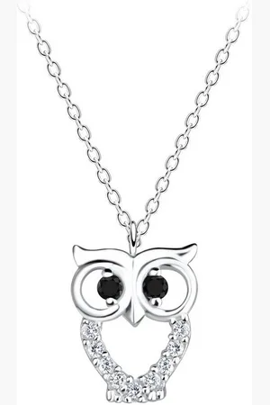 ALEXANDER YORK Kette mit Anhänger EULE mit Zirkonia cut-out Design, 2-tlg., 925 Sterling Silber - Verkäufer: