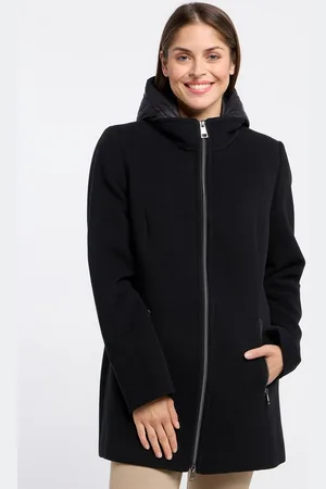 Barbara Lebek Wolljacke mit Kapuze