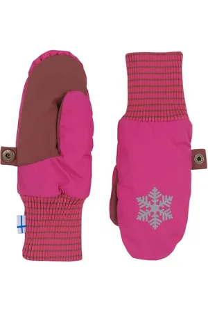 FINKID Fäustlinge Rukkanen mit Reflektor Raspberry/Sable - Verkäufer: HUCKLEBUCK & FINJA Nordkinder Kindermode