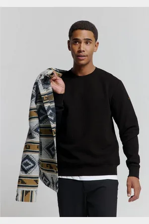 No Excess Sweater Jacquard Pullover mit Rundhalsausschnitt