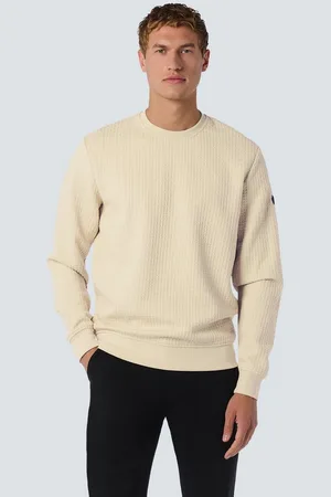 No Excess Sweater Jacquard Pullover mit Rundhalsausschnitt