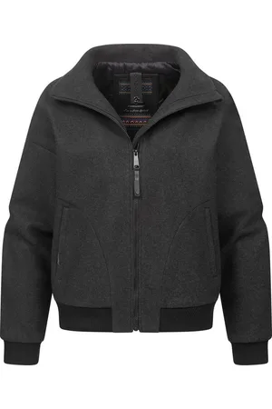 Ragwear Outdoorjacke Toscia angesagte oversized Übergangsjacke in Woll-Optik