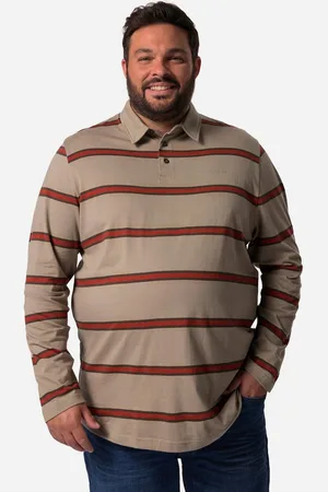 John.F. Gee Poloshirt Poloshirt Langarm Ringel bis 8 XL - Verkäufer: Popken Fashion Group