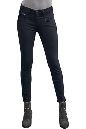 Freeman T Porter 7/8-Jeans Alexa High Waist Cropped Super Stretch Denim black High Waist - Verkäufer: First Choice Streetwear