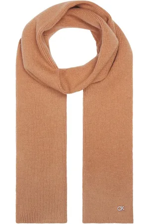 Calvin Klein Schal CK METAL CHUNKY RIB HW SCARF, mit Logozeichen