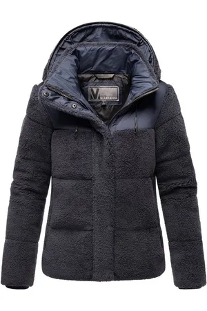 Marikoo Winterjacke Kaguraa warme Teddyfell Sherpa Jacke
