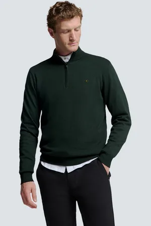 No Excess Rundhalspullover Pullover mit halbem Reißverschluss