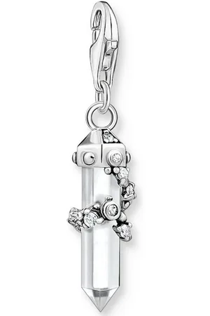 Thomas Sabo Charm-Einhänger Milky-Quarz, 1908-690-14, mit Zirkonia (synth), Quarz