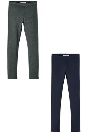 NAME IT Leggings 2er-Set Regular Fit weich bequem Basic (3-tlg) NKFDAVINA SOLID SWE LEGGING BRU N NOOS - Verkäufer: ARIZONAS