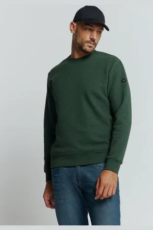 No Excess Sweater Jacquard Pullover mit Rundhalsausschnitt