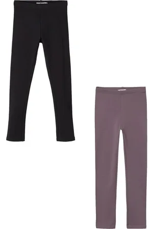 NAME IT Leggings 2er-Set Regular Fit weich bequem Basic (3-tlg) NKFDAVINA SOLID SWE LEGGING BRU N NOOS - Verkäufer: ARIZONAS