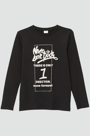 QS by s.Oliver Langarmshirt Langarmshirt mit Schriftprint Artwork - Verkäufer:
