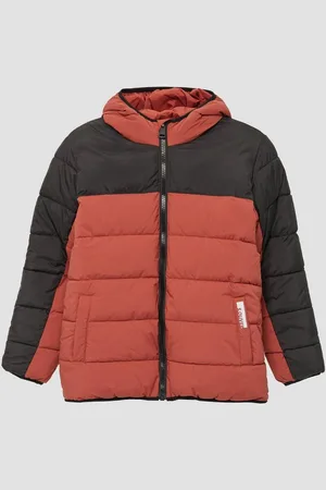 QS by s.Oliver Outdoorjacke Steppjacke in Colour-Blocking-Optik und Fleecefutter Kontrast-Details - Verkäufer: