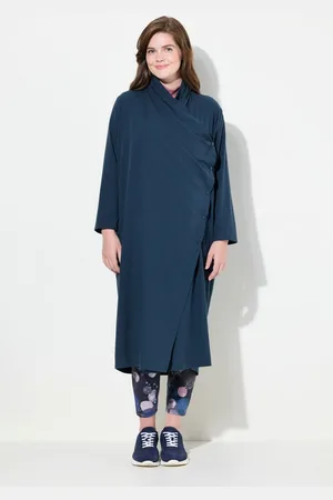 Ulla Popken Longbluse Longbluse Wickeloptik Kelchkragen Langarm - Verkäufer: Popken Fashion Group