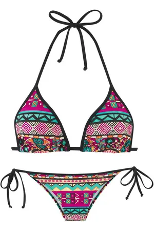 Buffalo Triangel-Bikini mit buntem Ethno-Print