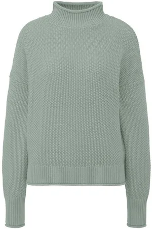 QS by s.Oliver Stehkragenpullover Basic (1-tlg) mit Stehkragen und überschnittenen Schultern - Verkäufer: LuriX