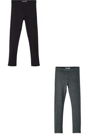 NAME IT Leggings 2er-Set Regular Fit weich bequem Basic (3-tlg) NKFDAVINA SOLID SWE LEGGING BRU N NOOS - Verkäufer: ARIZONAS