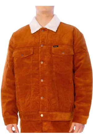 Wrangler Winterjacke Jacke Antifit Sherpa, G L, F leather brown - Verkäufer: Big Leshopski