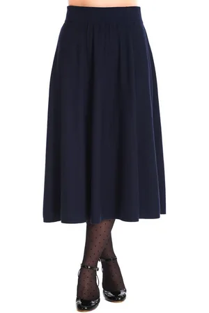 Banned Retro A-Linien-Rock Knit Dream Navy Vintage Retro 40er 50er Strickrock Lang - Verkäufer: Schompi Trading e.K.