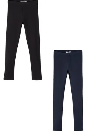 NAME IT Leggings 2er-Set Regular Fit weich bequem Basic (3-tlg) NKFDAVINA SOLID SWE LEGGING BRU N NOOS - Verkäufer: ARIZONAS