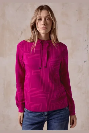 CECIL Stehkragenpullover mit grafischem Muster