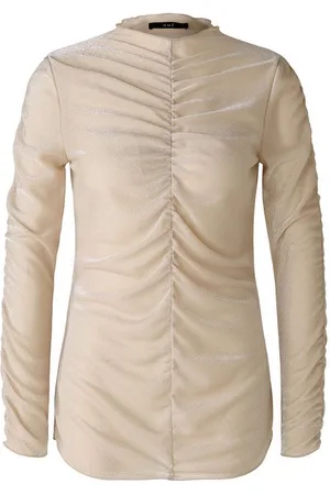 Oui Langarmshirt in Metalloptik - Verkäufer: