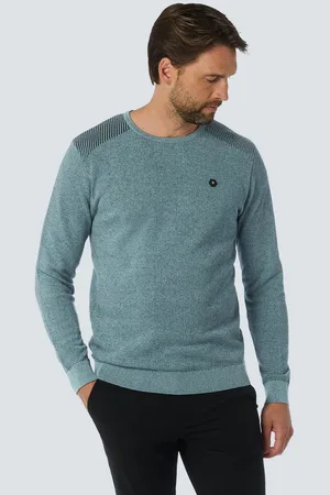 No Excess Rundhalspullover Rundhalspullover mit Raffinierter Zwei-Farben-Jacquard