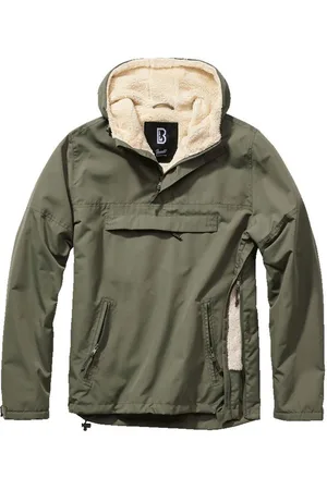 Brandit Regenjacke Herren Winter Jacke Regenjacke Windbreaker Teddyfell Schlupfjacke - Verkäufer: fashion-victim-style