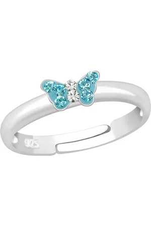 ALEXANDER YORK Silberring SCHMETTERLING aqua, 925 Sterling Silber - Verkäufer: