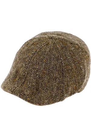 Fiebig Flat Cap 6-Panel Wool Herringbone Fischgrat Cap - Verkäufer: Hatmaster