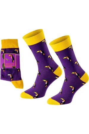 Chili Lifestyle Freizeitsocken TUCAN Lustige Socken mit Spruch Banderole als Geschenksocken (Paar, 1-Paar, Mit Spruchbanderole) Weichbund ohne Gummidruck - Verkäufer: ChiliLifestyle