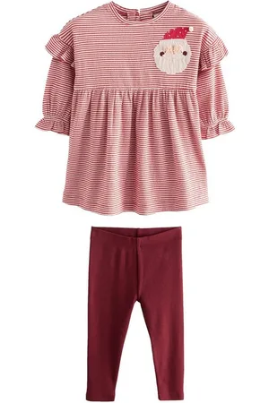 Next Kleid & Leggings Langärmeliges Weihnachtskleid mit Leggings (2-tlg) - Verkäufer: Germany GmbH