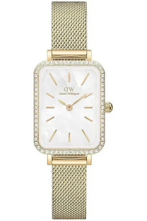 Daniel Wellington Quarzuhr Quadro Lumine Bezel Evergold MOP, Quadro Lumine Bezel Evergold MOP - Verkäufer: Juwelier Bektas e.K.