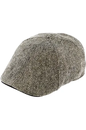 Fiebig Flat Cap 6-Panel Wool Herringbone Fischgrat Cap - Verkäufer: Hatmaster