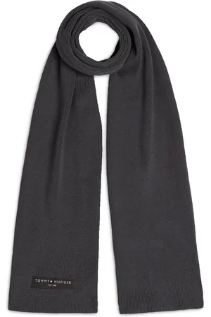 Tommy Hilfiger Strickschal TH FOUNDATION COTTON SCARF, mit Logopatch