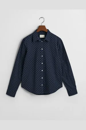 GANT Blusenshirt REG DOT PRINT CTN VOILE SHIRT, EVENING BLUE - Verkäufer: Dettmer + Mueller KG