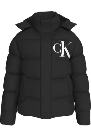 Calvin Klein Outdoorjacke Plus Essentials Non Down Jacket in Großen Größen mit Logoprägung