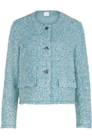Betty & Co Jackenblazer Betty & Co Kuscheljacke mit Knöpfen Material
