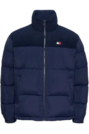 Tommy Hilfiger Steppjacke TJM CORD MIX ALASKA PUFFER mit Cord-Einsätze auf Brust und Schultern