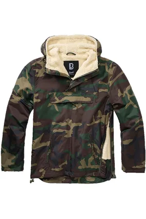 Brandit Regenjacke Herren Winter Jacke Regenjacke Windbreaker Teddyfell Schlupfjacke - Verkäufer: fashion-victim-style